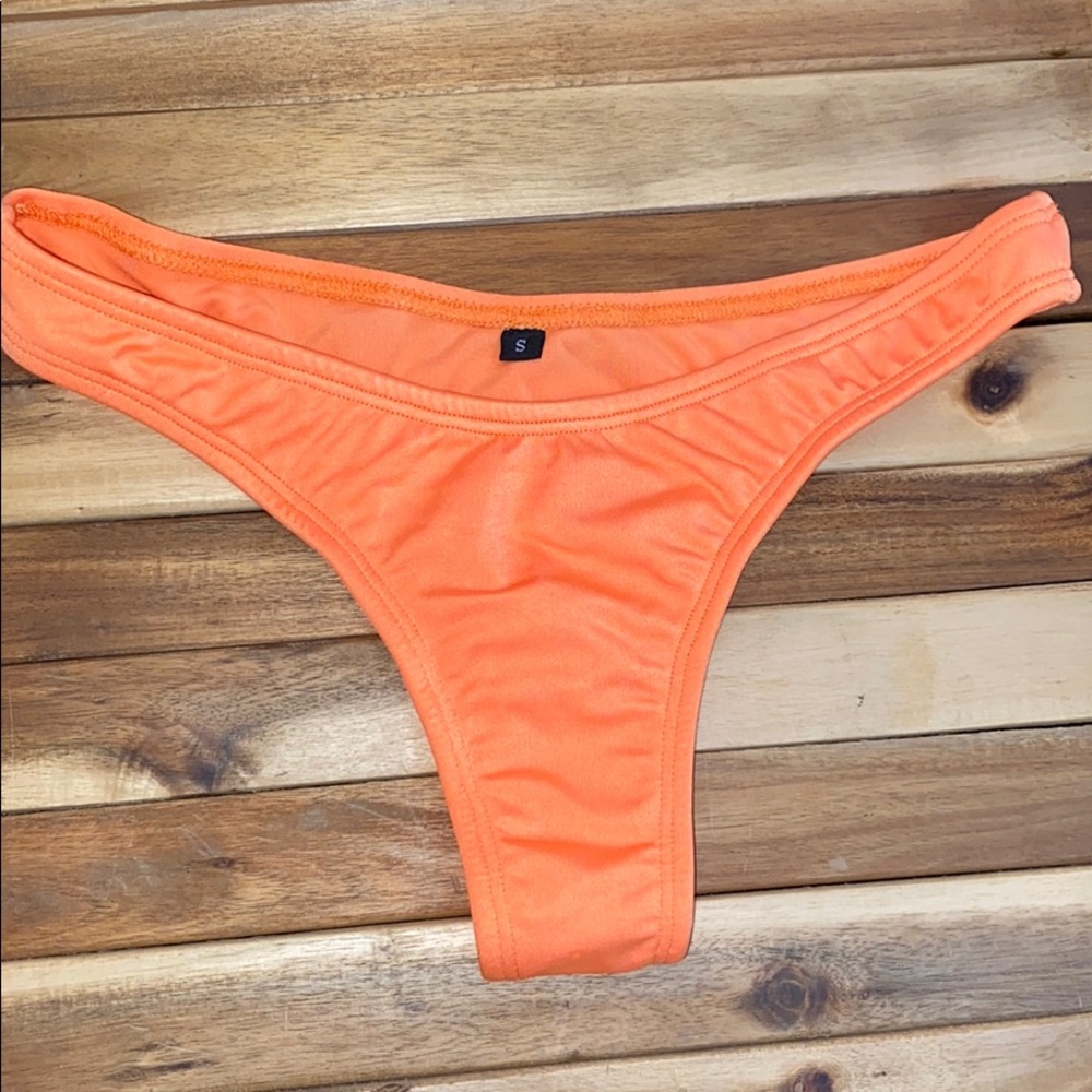 Orange thong bottom
